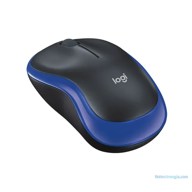 Chuột Máy Tính Không Dây Logitech M185 (Xám/Đỏ/Xanh) - hover