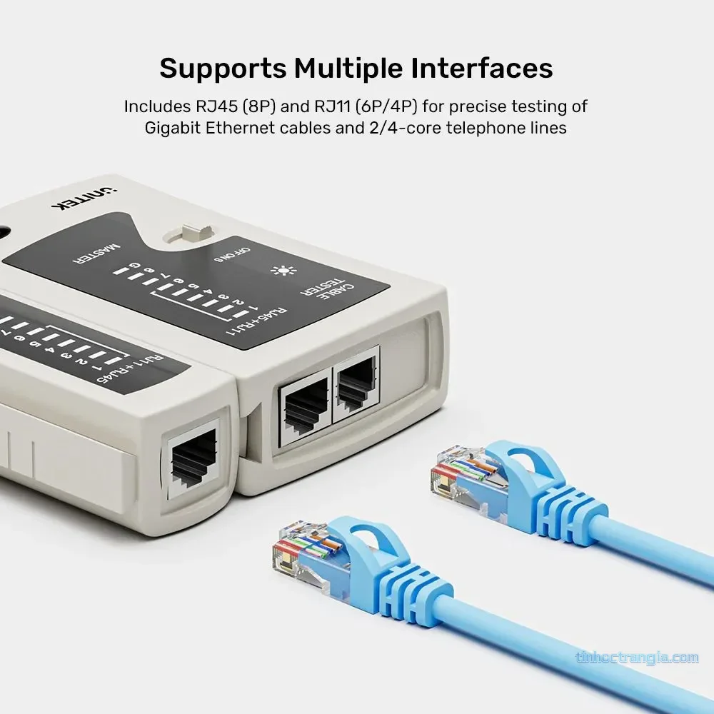 Máy test cáp mạng RJ45/RJ11 Unitek OT40GY (45485) 2
