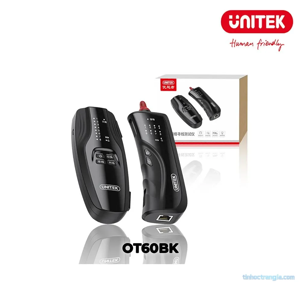 Hộp test mạng Unitek OT60BK chính hãng (Test PoE, Âm Tường) - hover