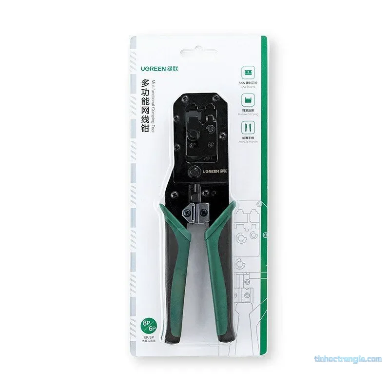 Kìm bấm dây mạng chuẩn RJ45/RJ11 màu đen Ugreen (70683)  - hover