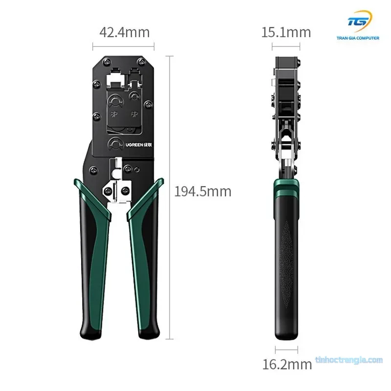 Kìm bấm dây mạng chuẩn RJ45/RJ11 màu đen Ugreen (70683)  3