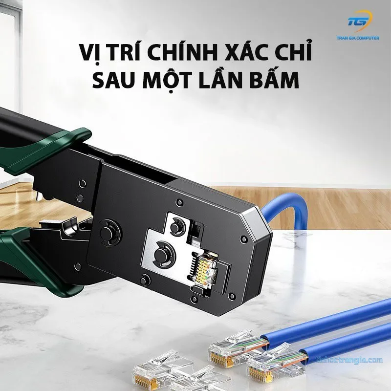 Kìm bấm dây mạng chuẩn RJ45/RJ11 màu đen Ugreen (70683)  5