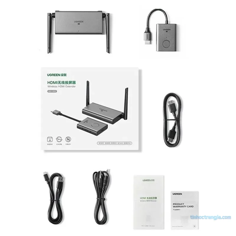 Bộ truyền nhận HDMI/VGA không dây 50m Ugreen 50633 chính hãng 4