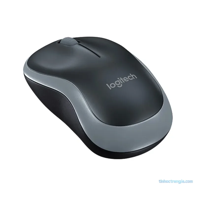 Chuột Máy Tính Không Dây Logitech M185 (Xám/Đỏ/Xanh)